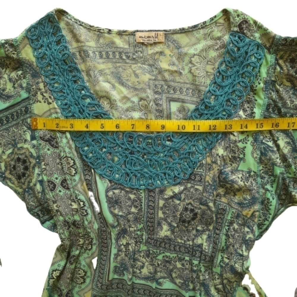 One World Live and Let Live tunic top Large - Picture 9 of 13